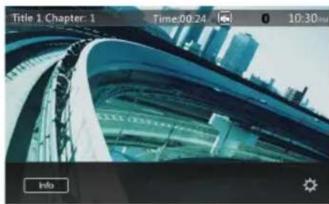 CLARION VX807 - Showing DVD Player Mode Screen - 3