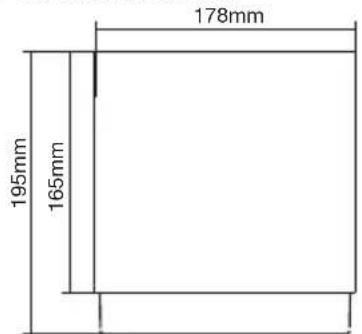 178mm 195mm 165mm