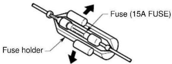 Fuse (15A FUSE) Fuse holder