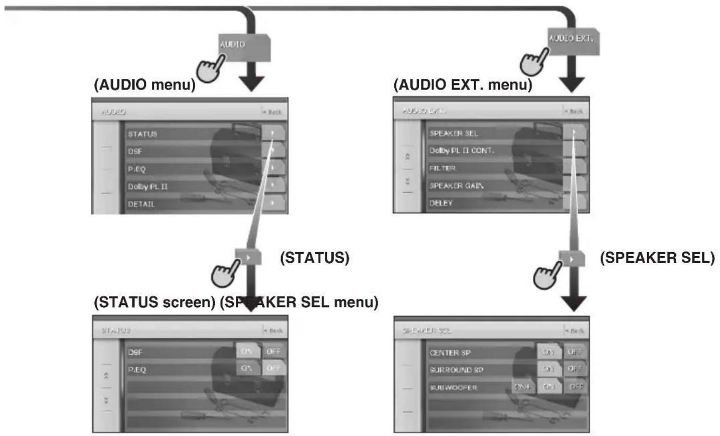 CLARION VRX765VD - Adjusting audio feature settings - 2