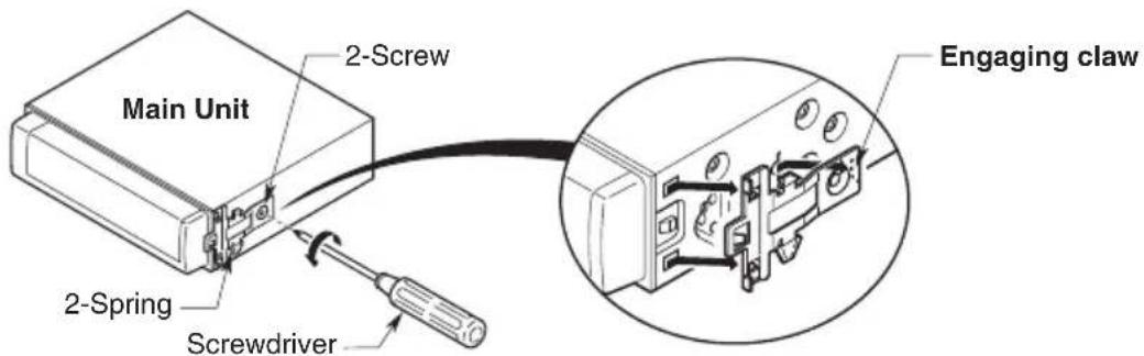 Main Unit 2-Screw 2-Spring Screwdriver Engaging claw