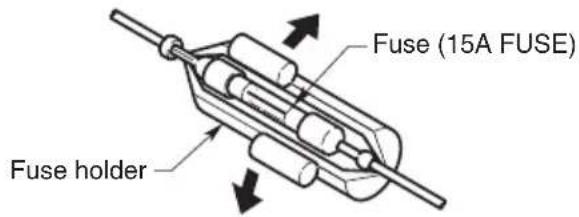 Fuse (15A FUSE) Fuse holder