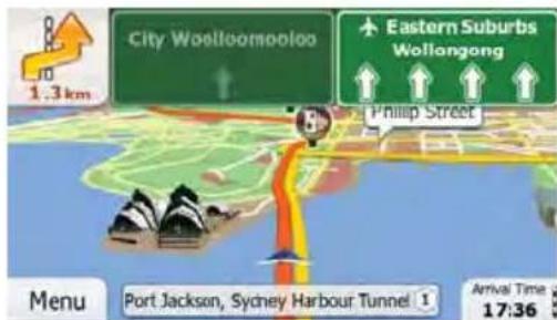 City Woellooomoo Eastern Suburbs Wollongong 1.3 km Philip Street Menu Port Jackson, Sydney Harbour Tunnel 1 Arrival Time 17:36