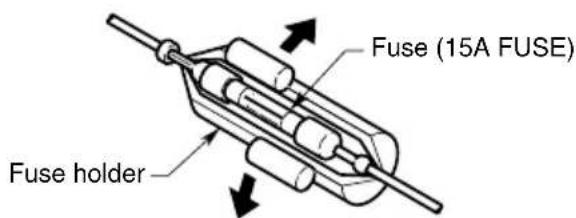 Fuse (15A FUSE) Fuse holder