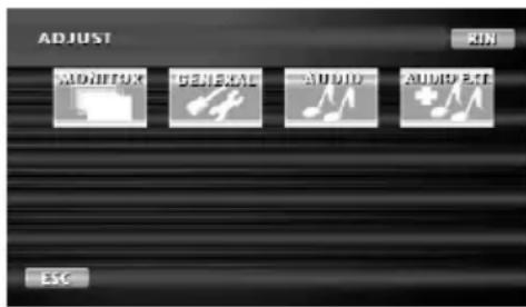 ADJUST MONITOR GENERAL AUDIO AUDIO EST ESC