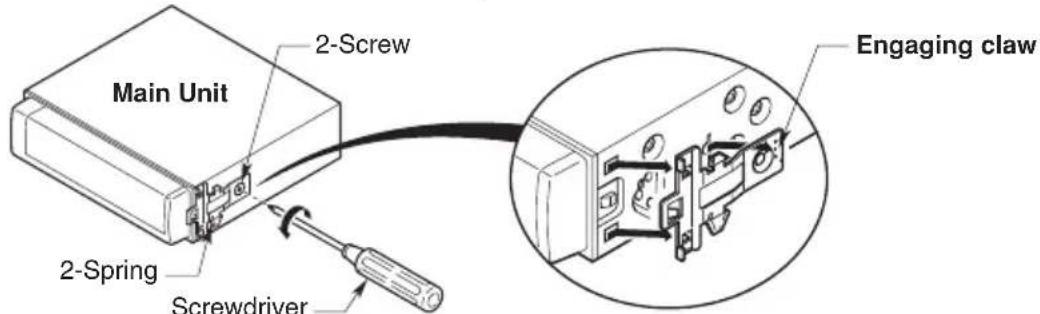 Main Unit 2-Screw 2-Spring Screwdriver Engaging claw