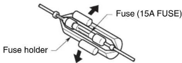 Fuse (15A FUSE) Fuse holder