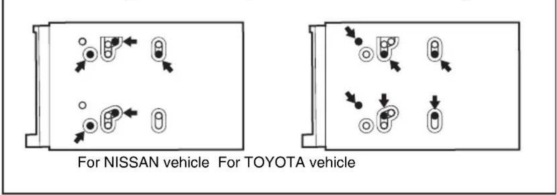 For NISSAN vehicle For TOYOTA vehicle