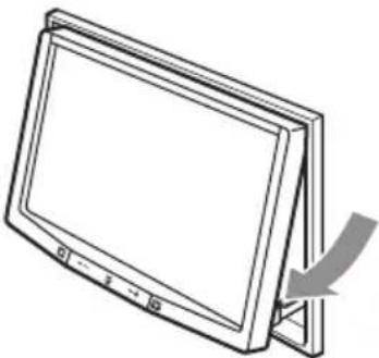 CLARION NX509 - Adjusting the angle of the operation panel - 1