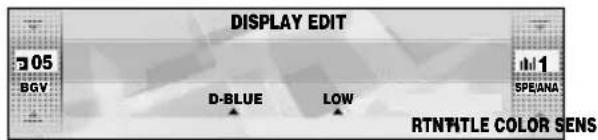 DISPLAY EDIT 305 BGV D-BLUE LOW 1 SPEANA RTNTHTLE COLOR SENS
