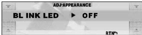 ADJ-APPEARANCE BL INK LED ▶ OFF RTN®
