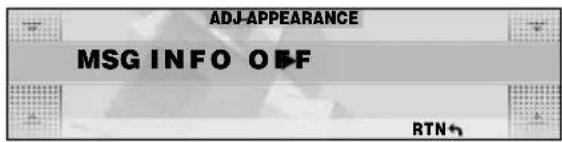 ADJ-APPEARANCE MSG INFO OFF RTN+