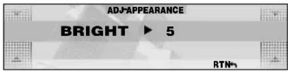 ADJ-APPEARANCE BRIGHT ▶ 5 RTN