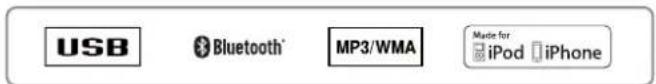 USB Bluetooth® MP3/WMA Made for iPod iPhone