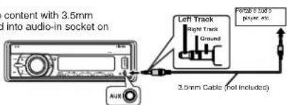 content with 3.5mm into audio-in socket on Left Track Right Track Ground 4000 x 1000 s player wts. 3.5mm Cable (Hot Including)