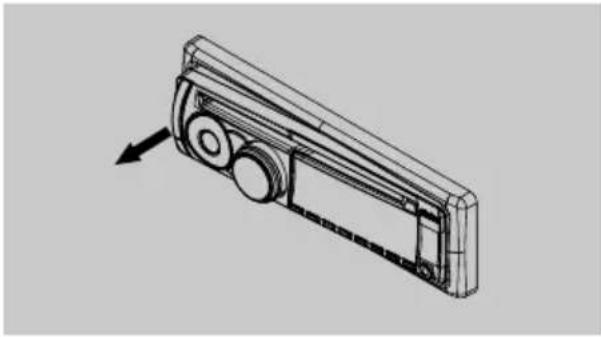 CLARION CZ401 - Remove the DCP - 1
