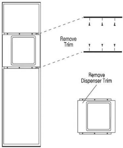 Remove Trim Remove Dispenser Trim