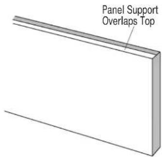 Panel Support Overlaps Top