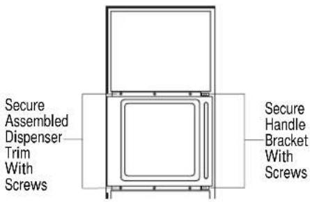 Secure Assembled Dispenser Trim With Screws Secure Handle Bracket With Screws