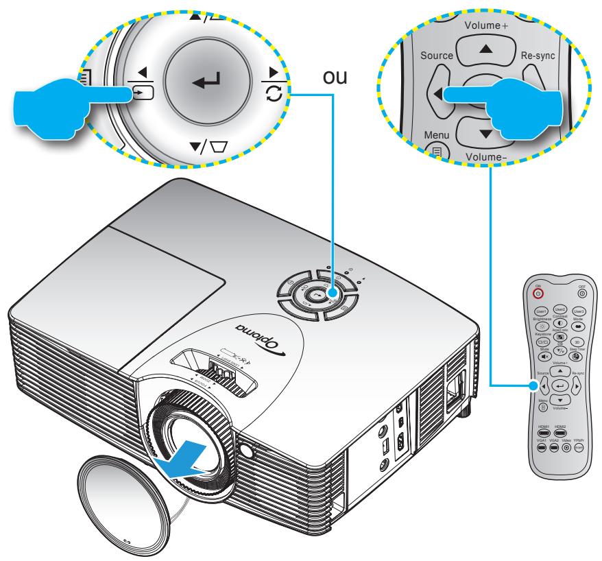 OPTOMA HD39Darbee - Sélectionner une source d'entrée - 1