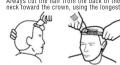 Conair HC90RGB - SHORTCUTS TO PERFECT FLAT TOPS, CREW CUTS, ETC. Always cut the hair from the back of the - 1