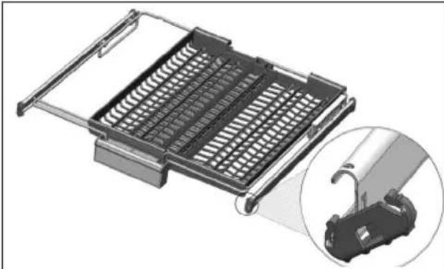 Defy DDW356 - Ceiling cutlery basket - 4
