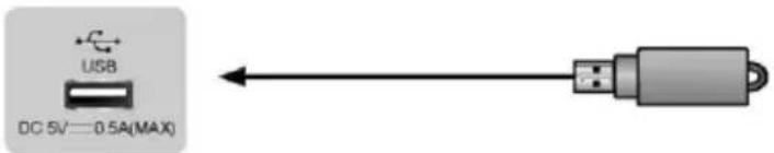USB DC 5V=0.5A(MAX)
