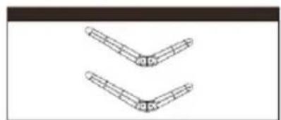 Two identical 3D mechanical linkage diagrams with no text or symbols