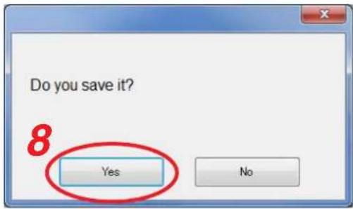 Do you save it? 8 Yes No