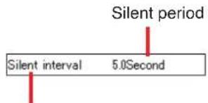 Silent period Silent interval 5.0Second