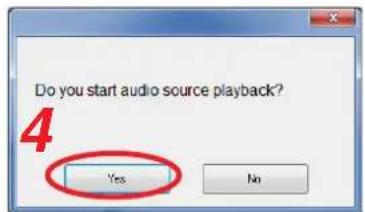 Do you start audio source playback? 4 Yes No