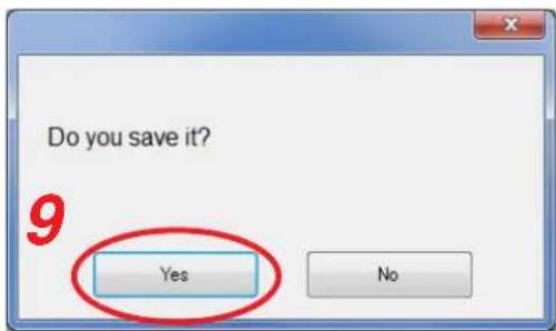 Do you save it? 9 Yes No