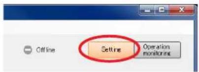 Offline Setting Operation monitoring