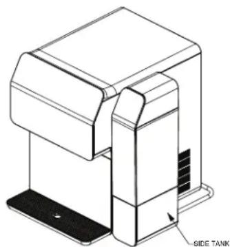 GE Profile Opal P4INDOS6RBB - DO NOT WASH THE SIDE TANK IN THE DISHWASHER. - 2