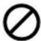 Diagram showing a shopping basket with a prohibition symbol overlaid, indicating no restrictions on the facade.