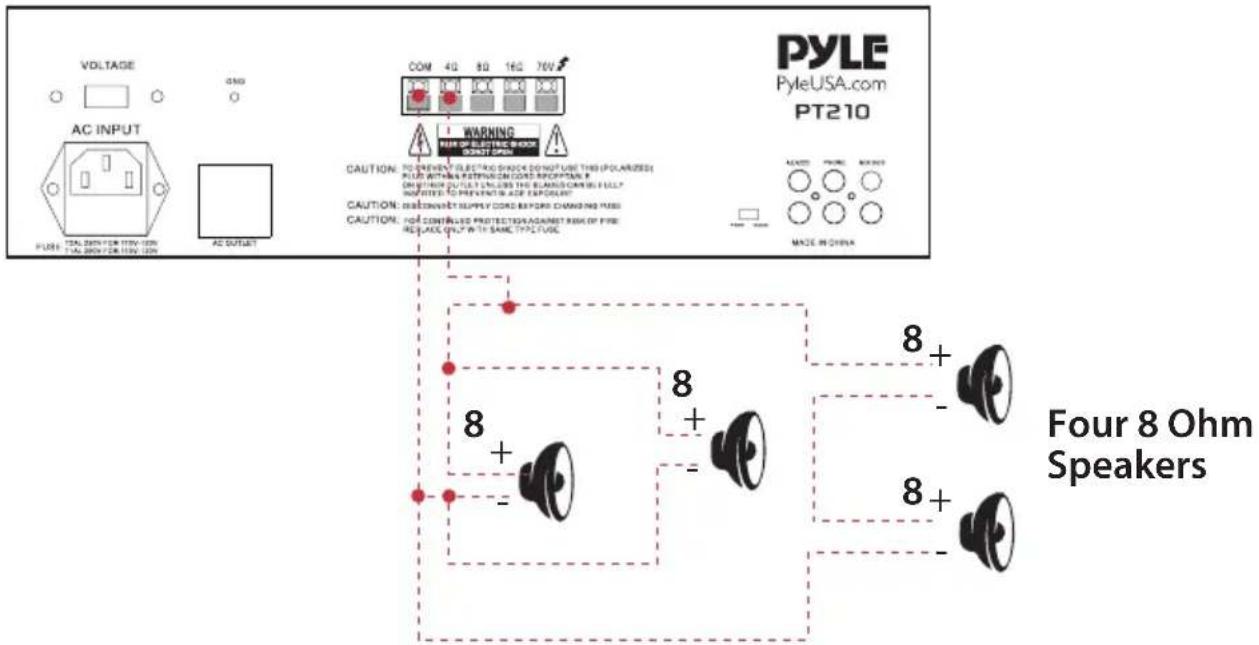 VOLTAGE AC INPUT PULSE: TOTAL DRY FOR TIN-10W AC DUTSET COM 4Q 8Q 16Q 76V WARNING FOR ELECTRIC SWITCH CAUTION: TO PREVENT ELECTRIC SWITCH OUTPUT USE THIS POLARIZED PLUG WITHING RATING ON COLD REPROTTAIN. It ORIENTATION OUTLET UNLESS THE BLANES CONTINUALLY AND NOT TO PREVENT IN ADE EXPLOUT CAUTION: ORI CONTAINED SUPPLY CORE RAYPO CHAMING FUSE CAUTION: TO CONTROLLED PROTECTION/AGNANT RISK OF FIRE REPLACE ONLY WITH SAME TYPE FUSE. PYLE USA.com PT210 MADE IN CHINA Four 8 Ohm Speakers