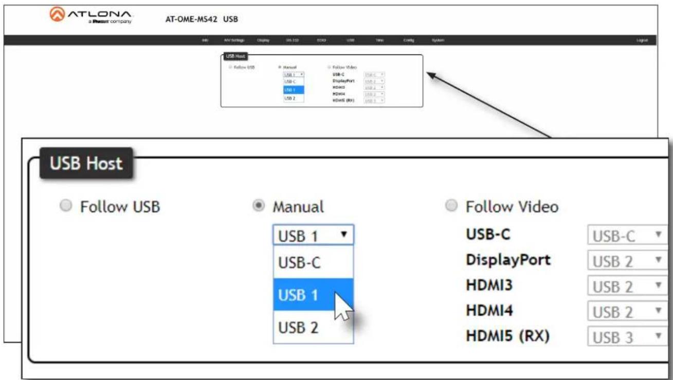 ATLONA a Present company AT-OME-MS42 USB USB AV Settings Display MS SSD ECD USB Time Config System USB Host Follow USB Manual Follow Video USB 1 USB C USB 1 USB 2 USB-C DisplayPort HDMI3 HDMI4 HDMI5 (RV) USB C USB E USB B USB B USB B USB B USB B USB B USB B USB B USB B USB B USB B USB B USB B USB B USB B USB B USB B USB B USB B USB B USB B USB B USB B USB B USB B USB B USB B USB B USB B USB B USB B USB B USB B USB B