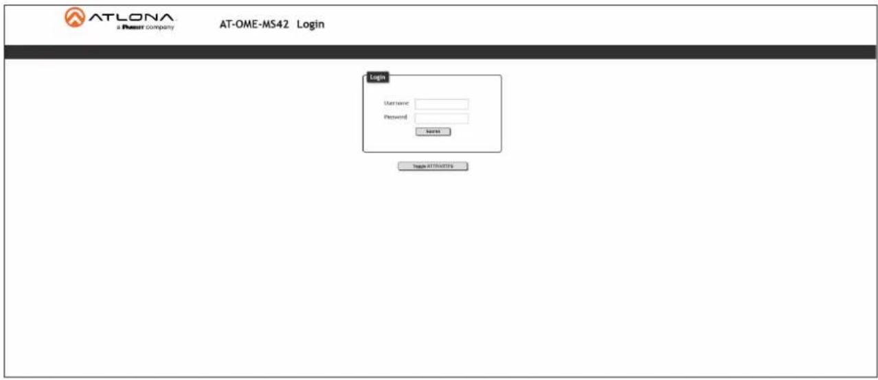 ATLONA a Press company AT-OME-MS42 Login Login Username: Password: Name: Login AUTHORITY:
