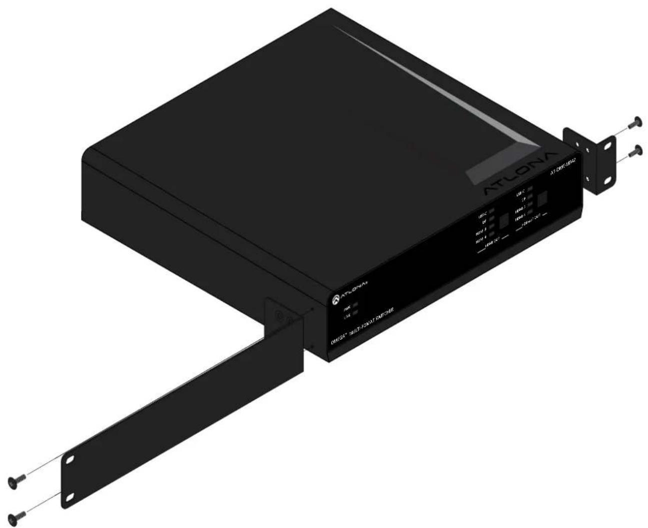 Atlona AT-OME-RX11 - Single Unit Rack Installation - 1
