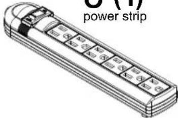 S (1) power strip