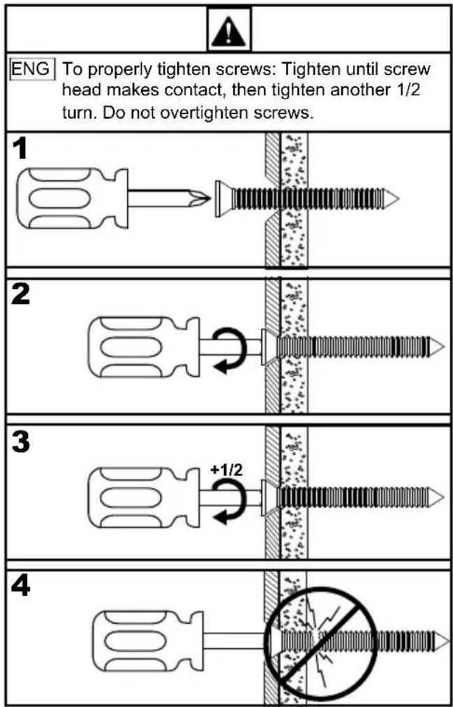 Peerless-AV KIL755-EUK - WARNING - 5