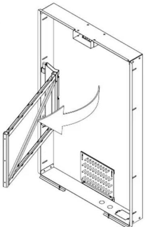 Technical line drawing of a mechanical assembly with no visible text or symbols