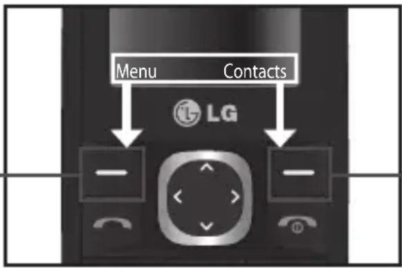Menu Contacts LG