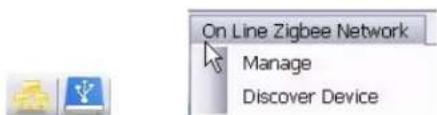 On Line Zigbee Network Manage Discover Device