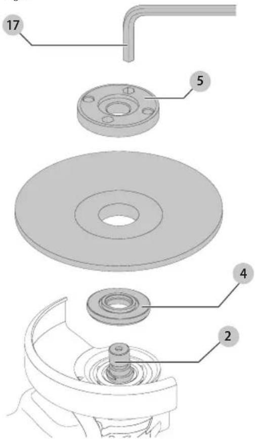 Technical diagram of a mechanical assembly with numbered parts for identification