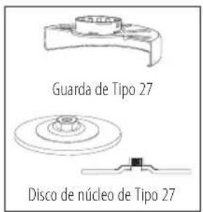 Guarda de Tipo 27 3 - 5" * (76.2 - 127 mm) escova em forma em forma de copo de arame