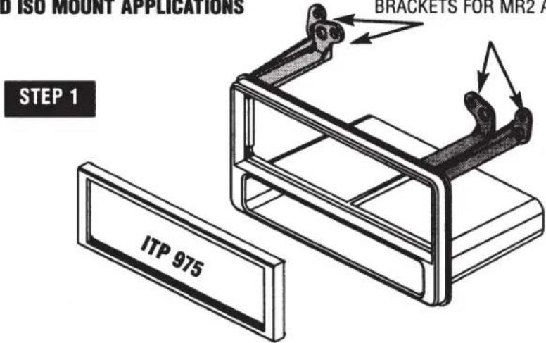 D ISO MOUNT APPLICATIONS BRACKETS FOR MR2 A STEP 1 ITP 975