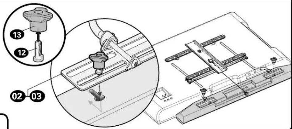 Technical diagram showing mechanical assembly with numbered parts and a magnified inset view of the component