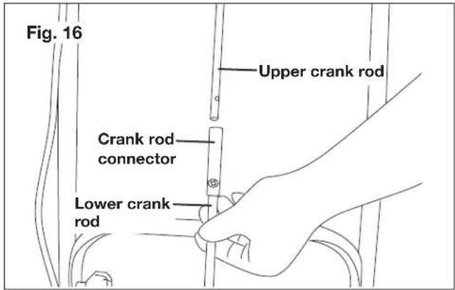 Fig. 16 Upper crank rod Crank rod connector Lower crank rod