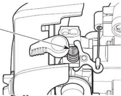 TROY-BILT TB27BC - ADJUSTING THE IDLE SPEED - 2